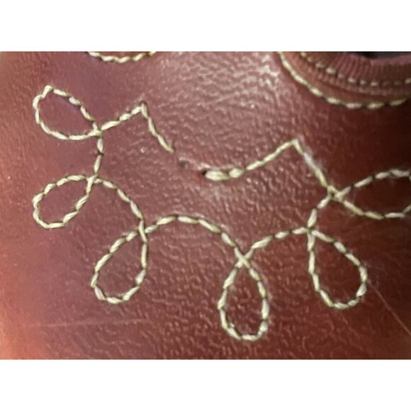 Vintage Dyna Kids Mary Janes Little Girls 8 Used Brown - Picture 8 of 12